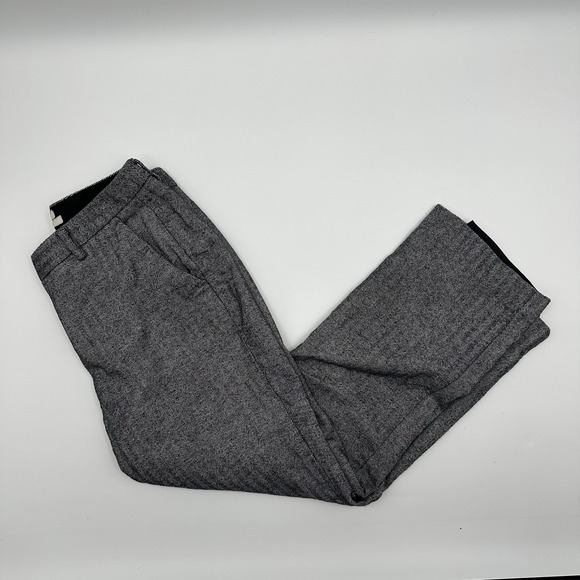 L.L. Bean Pants - LL Bean Pants Womens 10P Gray Herringbone Lined Classic Fit Straight Leg Pockets